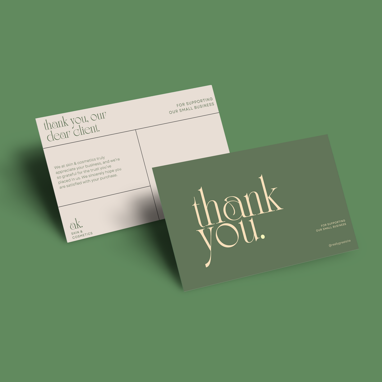 Recycled Note cards - 14pt uncoated