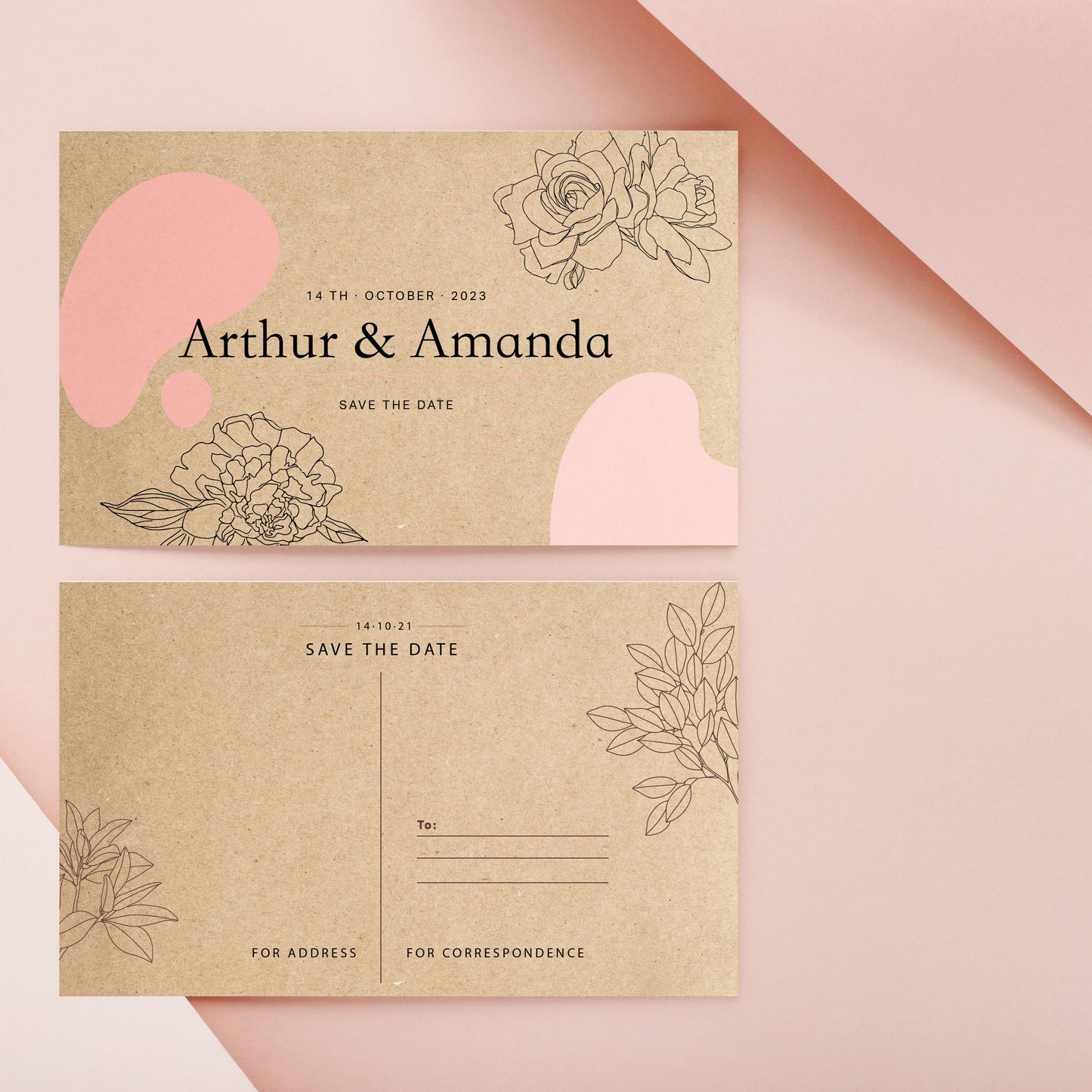 Recycled Note cards - 14pt uncoated